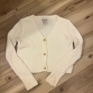 Sincerely Jules Cream Ribbed Cardigan